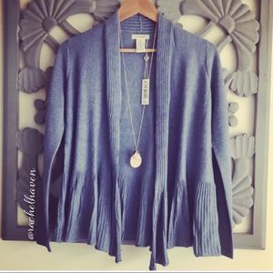 🦋NWT!! Max Studio ruffle peplum cardigan 🦋